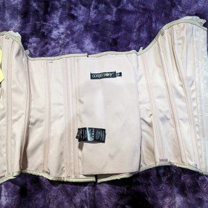 Corset Story Pinky Beige Vintage Straight Line Overbust With Lace Channels